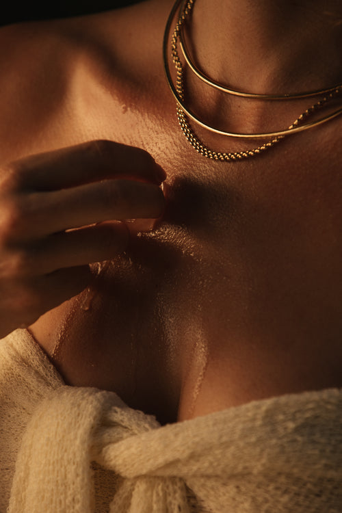 Gold Silk Necklace