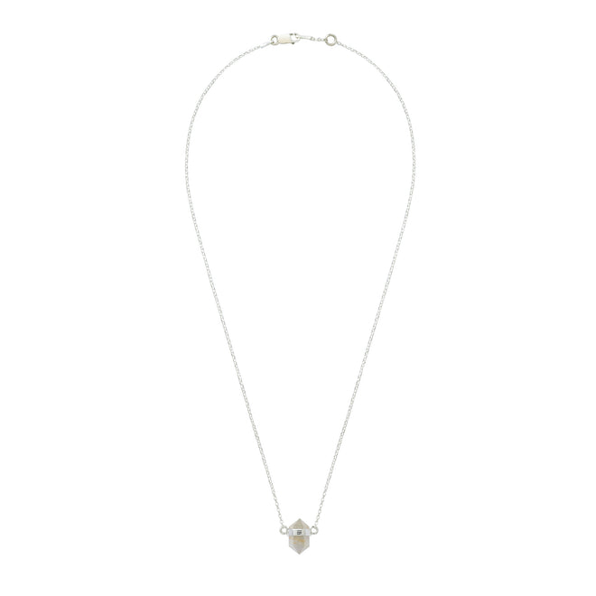 Srebrny choker z rutylem