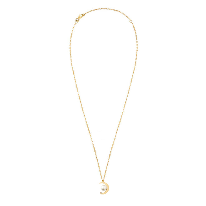 Złoty choker New Moon z diamentem