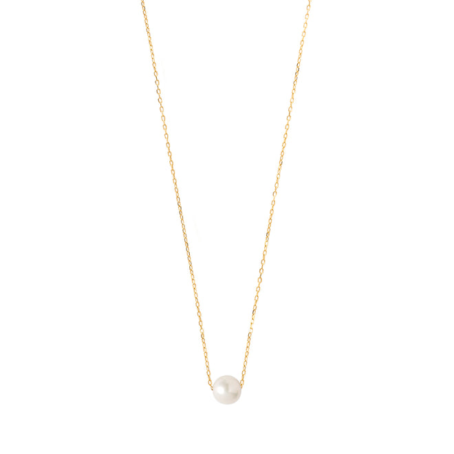 Złoty choker z perłą