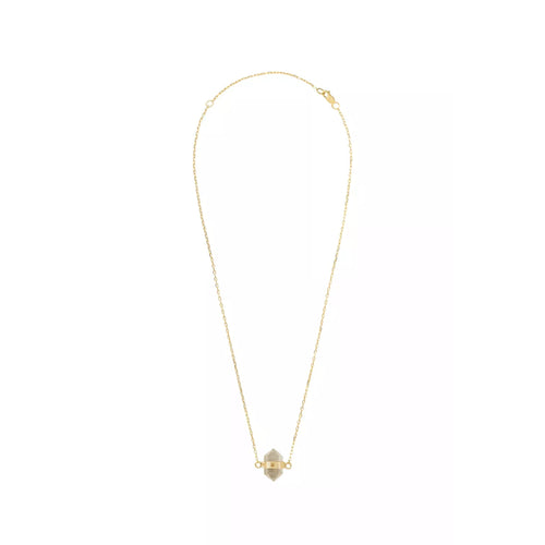 Złoty choker z rutylem